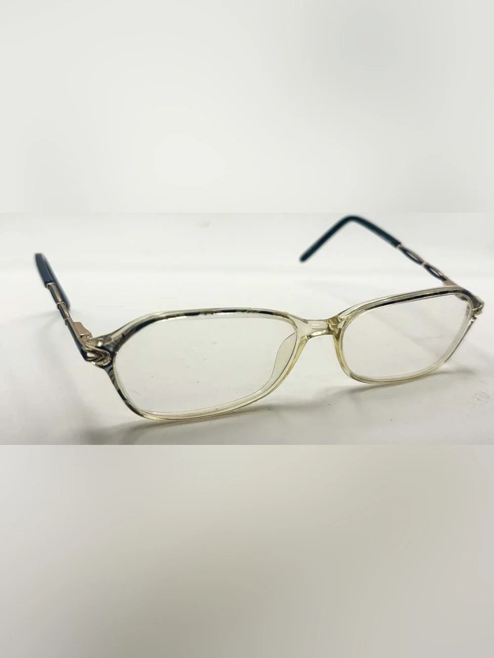 Clearvision Jacqueline Black Translucent Oval Sunglasses Frames Only